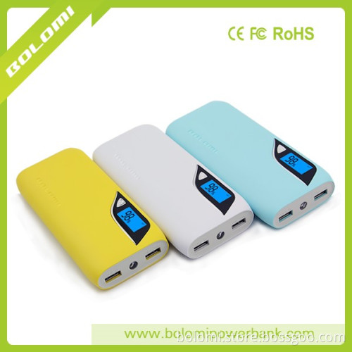 Portable Phone charger,external flashlight mobile powerbank and dual usb output 11000mah lithium battery Phone Charging station